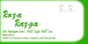 roza razga business card